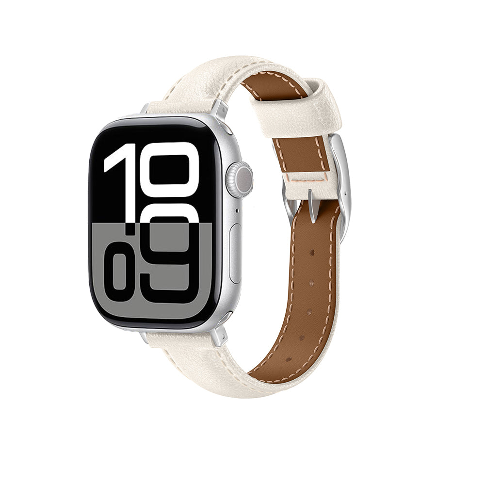 Amazingthing Glamour Class Apple Watch 46mm Deri Kordon - 20 Amazingthing Glamour Class Apple Watch 46mm Deri Kordon - 20